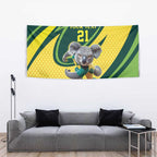 Australian Koala Bear Cricket Custom Tapestry Aussie National Color