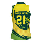 Australian Koala Bear Cricket Custom Women Sleeveless Polo Shirt Aussie National Color