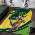 Australian Tasmanian Pademelon Cricket Custom Area Rug Aussie National Color