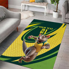 Australian Tasmanian Pademelon Cricket Custom Area Rug Aussie National Color