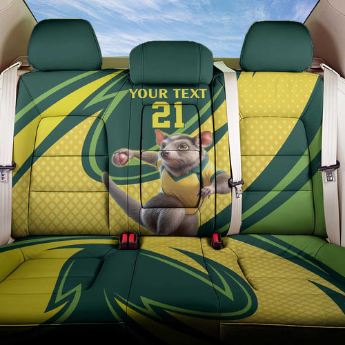 Australian Tasmanian Pademelon Cricket Custom Back Car Seat Cover Aussie National Color