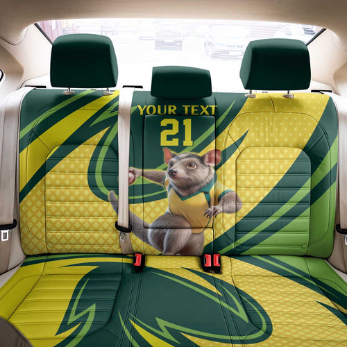 Australian Tasmanian Pademelon Cricket Custom Back Car Seat Cover Aussie National Color