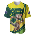 Australian Tasmanian Pademelon Cricket Custom Baseball Jersey Aussie National Color