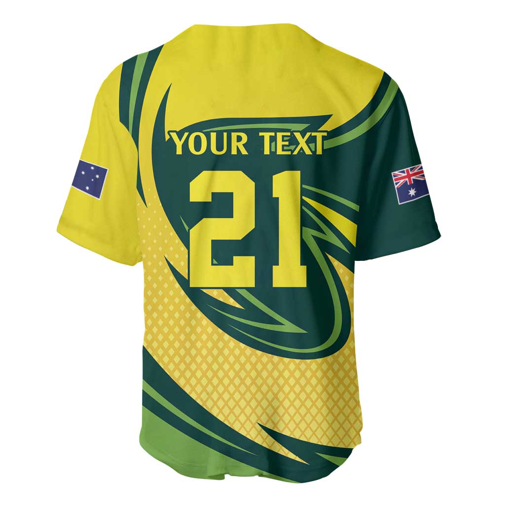 Australian Tasmanian Pademelon Cricket Custom Baseball Jersey Aussie National Color