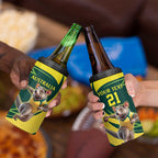 Australian Tasmanian Pademelon Cricket Custom 4 in 1 Can Cooler Tumbler Aussie National Color