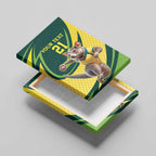 Australian Tasmanian Pademelon Cricket Custom Canvas Wall Art Aussie National Color
