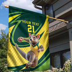 Australian Tasmanian Pademelon Cricket Custom Garden Flag Aussie National Color