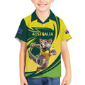 Australian Tasmanian Pademelon Cricket Custom Kid Hawaiian Shirt Aussie National Color