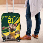 Australian Tasmanian Pademelon Cricket Custom Luggage Cover Aussie National Color
