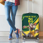 Australian Tasmanian Pademelon Cricket Custom Luggage Cover Aussie National Color