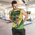 Australian Tasmanian Pademelon Cricket Custom Men Tank Top Aussie National Color