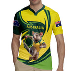 Australian Tasmanian Pademelon Cricket Custom Rugby Jersey Aussie National Color