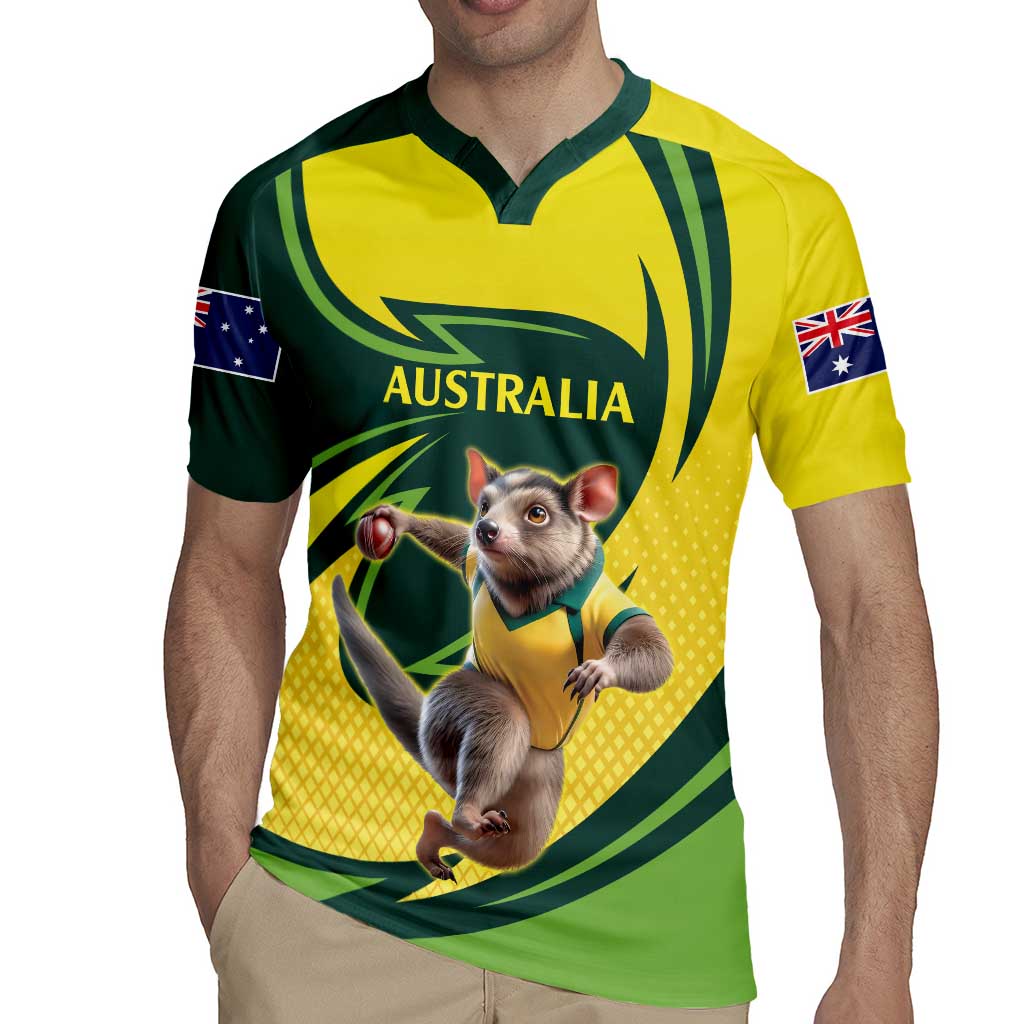 Australian Tasmanian Pademelon Cricket Custom Rugby Jersey Aussie National Color