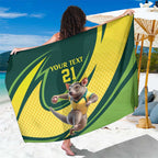 Australian Tasmanian Pademelon Cricket Custom Sarong Aussie National Color