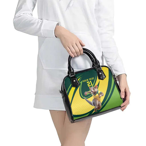 Australian Tasmanian Pademelon Cricket Custom Shoulder Handbag Aussie National Color