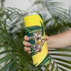 Australian Tasmanian Pademelon Cricket Custom Skinny Tumbler Aussie National Color