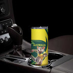 Australian Tasmanian Pademelon Cricket Custom Skinny Tumbler Aussie National Color