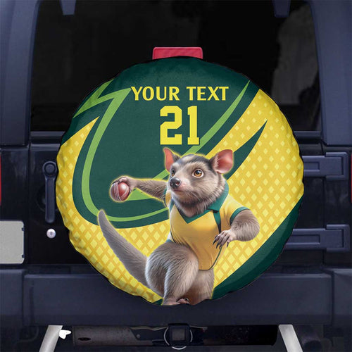 Australian Tasmanian Pademelon Cricket Custom Spare Tire Cover Aussie National Color