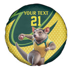Australian Tasmanian Pademelon Cricket Custom Spare Tire Cover Aussie National Color