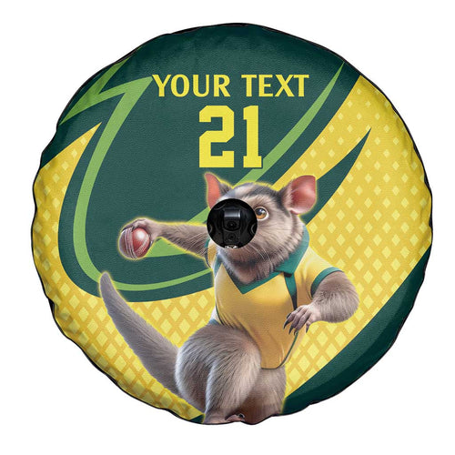 Australian Tasmanian Pademelon Cricket Custom Spare Tire Cover Aussie National Color
