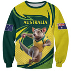 Australian Tasmanian Pademelon Cricket Custom Sweatshirt Aussie National Color