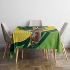 Australian Tasmanian Pademelon Cricket Custom Tablecloth Aussie National Color