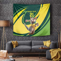 Australian Tasmanian Pademelon Cricket Custom Tapestry Aussie National Color