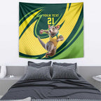 Australian Tasmanian Pademelon Cricket Custom Tapestry Aussie National Color