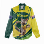 Australian Tasmanian Pademelon Cricket Custom Women Casual Shirt Aussie National Color