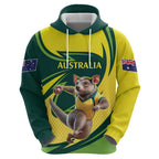 Australian Tasmanian Pademelon Cricket Custom Zip Hoodie Aussie National Color