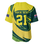 Australian Water Dragon Cricket Custom Baseball Jersey Aussie National Color