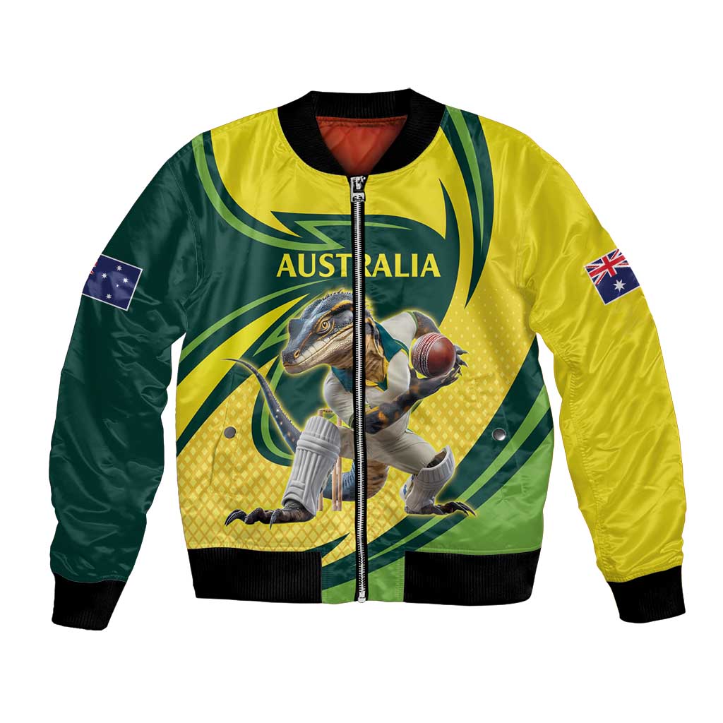 Australian Water Dragon Cricket Custom Bomber Jacket Aussie National Color