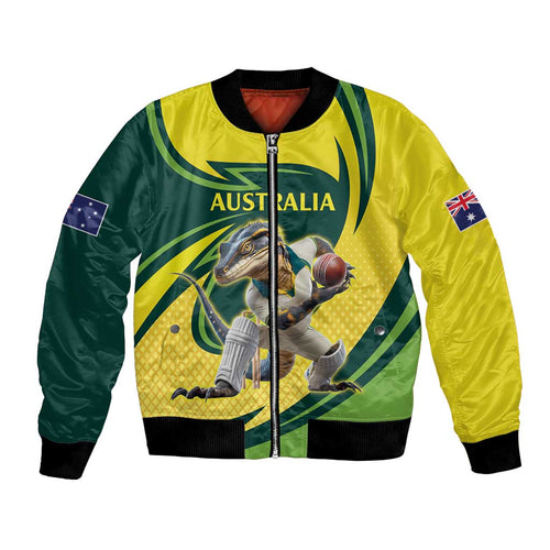 Australian Water Dragon Cricket Custom Bomber Jacket Aussie National Color