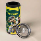 Australian Water Dragon Cricket Custom 4 in 1 Can Cooler Tumbler Aussie National Color