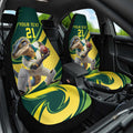 Australian Water Dragon Cricket Custom Car Seat Cover Aussie National Color