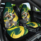 Australian Water Dragon Cricket Custom Car Seat Cover Aussie National Color