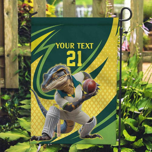 Australian Water Dragon Cricket Custom Garden Flag Aussie National Color