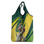 Australian Water Dragon Cricket Custom Grocery Bag Aussie National Color