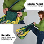 Australian Water Dragon Cricket Custom Grocery Bag Aussie National Color