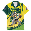 Australian Water Dragon Cricket Custom Hawaiian Shirt Aussie National Color