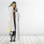 Australian Water Dragon Cricket Custom Hooded Blanket Aussie National Color