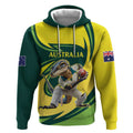 Australian Water Dragon Cricket Custom Hoodie Aussie National Color