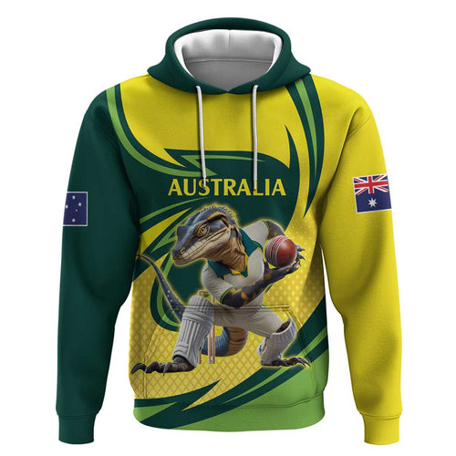 Australian Water Dragon Cricket Custom Hoodie Aussie National Color