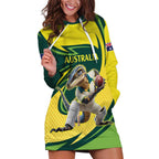 Australian Water Dragon Cricket Custom Hoodie Dress Aussie National Color
