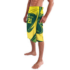 Australian Water Dragon Cricket Custom Lavalava Aussie National Color