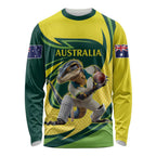 Australian Water Dragon Cricket Custom Long Sleeve Shirt Aussie National Color