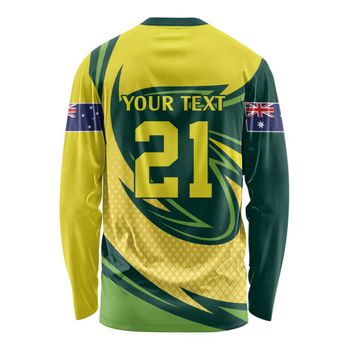 Australian Water Dragon Cricket Custom Long Sleeve Shirt Aussie National Color