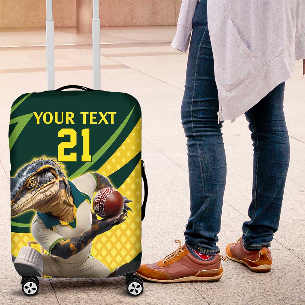 Australian Water Dragon Cricket Custom Luggage Cover Aussie National Color