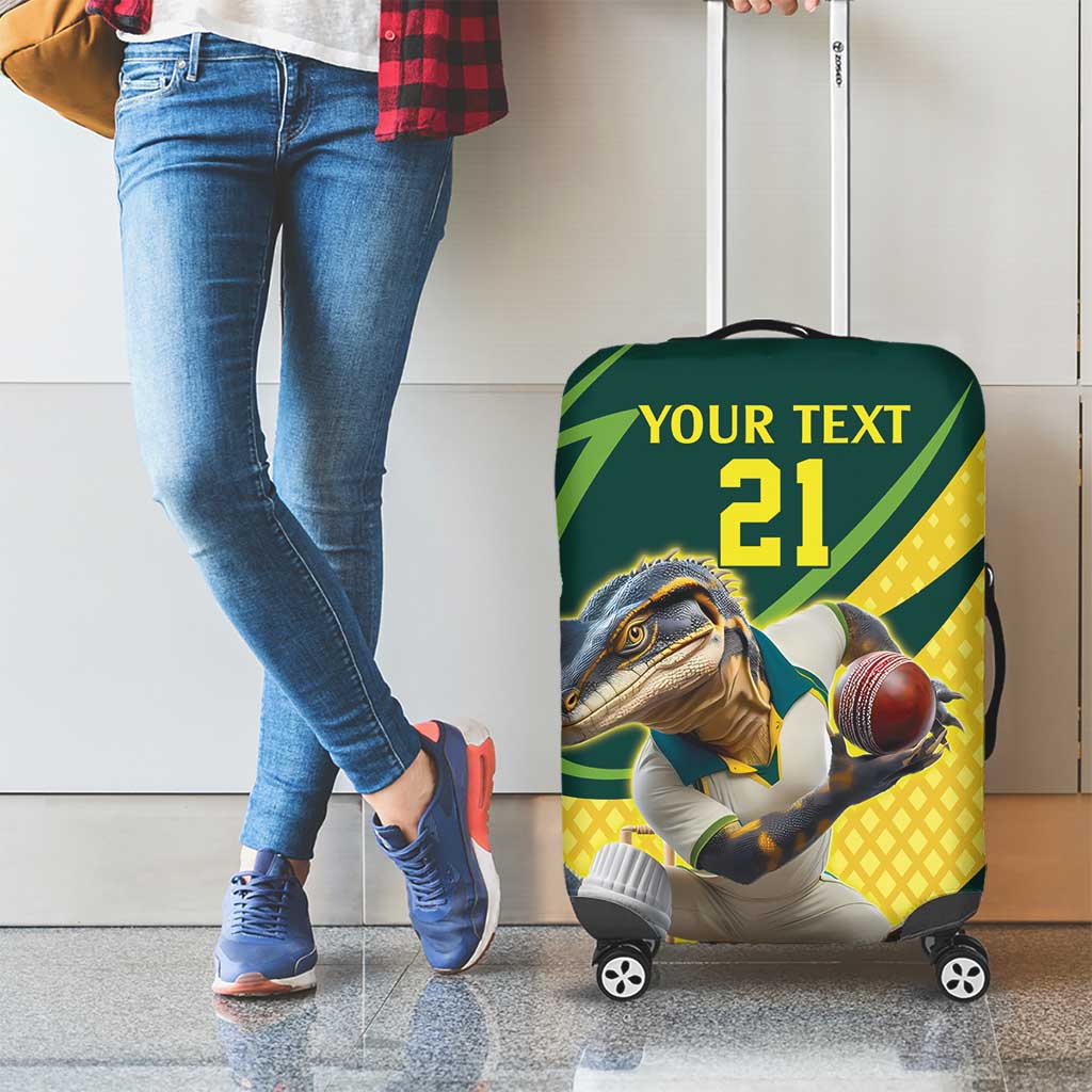 Australian Water Dragon Cricket Custom Luggage Cover Aussie National Color