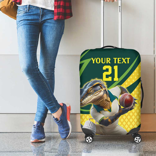 Australian Water Dragon Cricket Custom Luggage Cover Aussie National Color